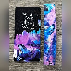 ZOX "ENOUGH AS I AM" #1745 INTERACTIVE WOLF COLLECTIBLE PASTEL SPLASH WRISTBAND